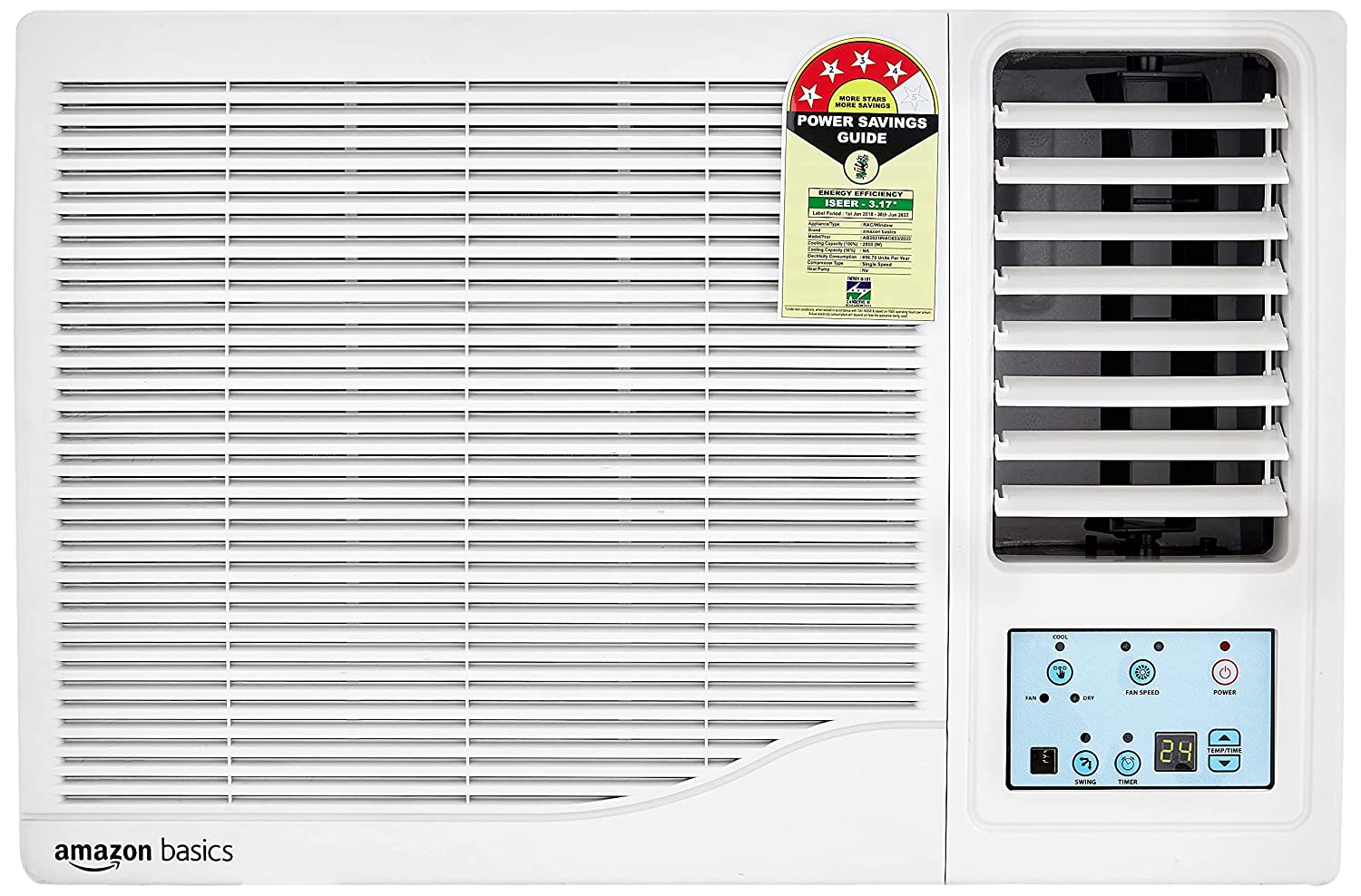 Amazon Basics 0.75 Ton 4 Star Fixed Speed Window AC