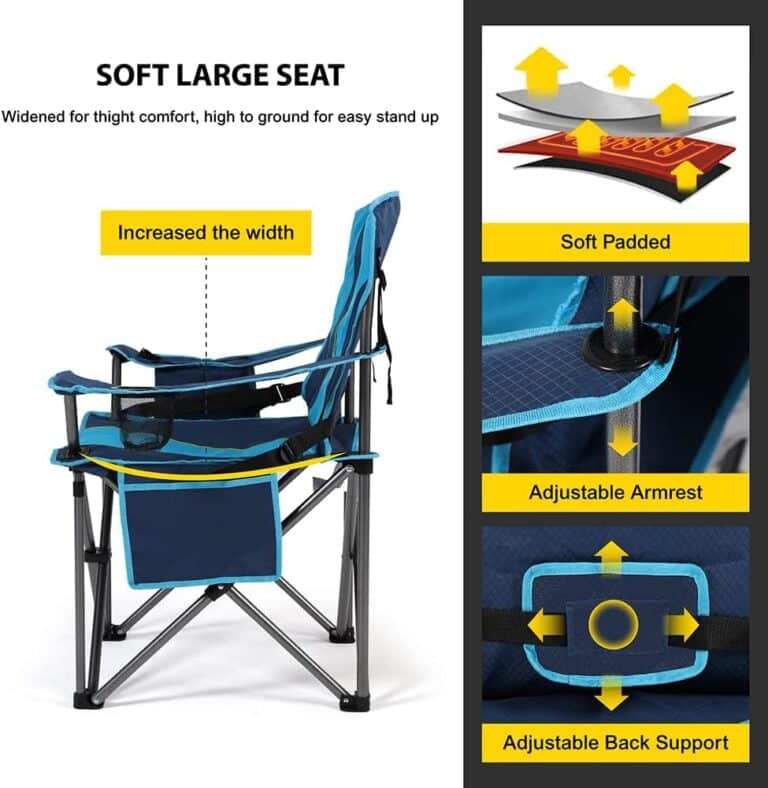 Read more about the article 2 Pack Oversized Fully Padded Camping Chair Review