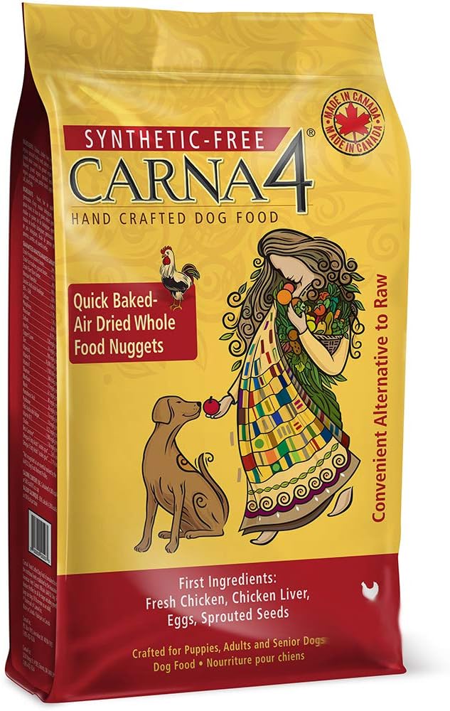 CARNA4 Hand Crafted Dog Food, 22-Pound, Chicken