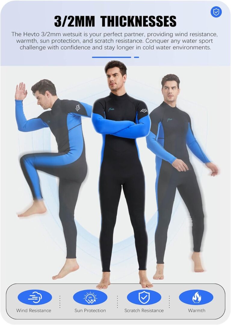 Read more about the article Hevto Men Wetsuits 3/2mm Review