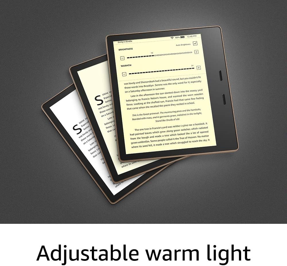 Kindle Oasis – With 7” display and page turn buttons