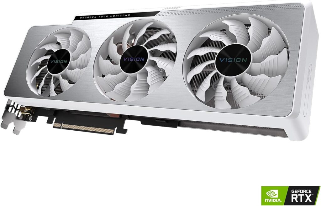 GIGABYTE GeForce RTX 3070 Ti Vision OC 8G Graphics Card, WINDFORCE 3X Cooling System, 8GB 256-bit GDDR6X, GV-N307TVISION OC-8GD Video Card