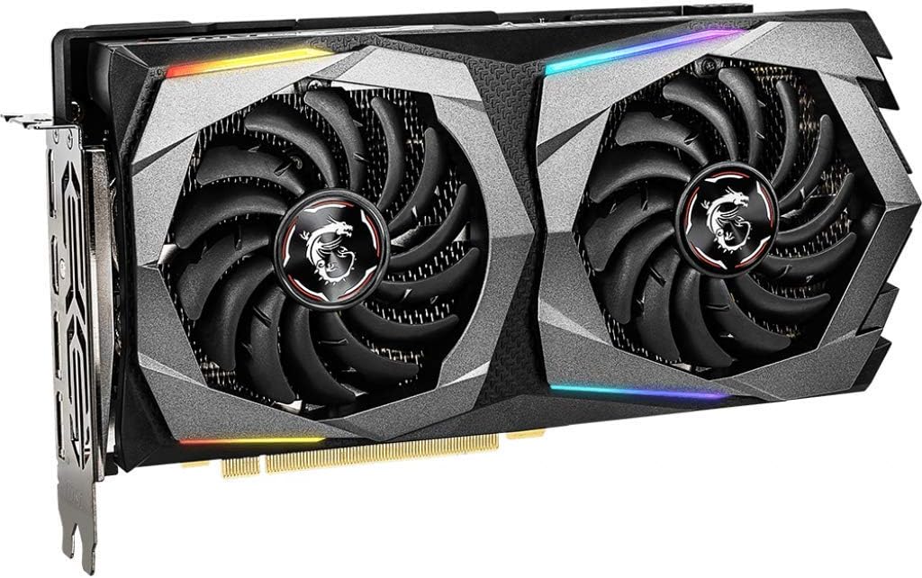 MSI Gaming GeForce RTX 2060 Super 8GB GDRR6 256-bit HDMI/DP G-SYNC Turing Architecture Graphics Card (RTX 2060 Super Gaming)