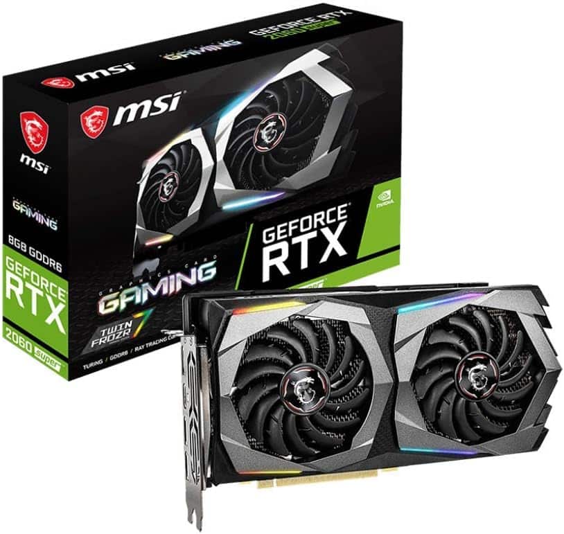 MSI Gaming GeForce RTX 2060 Super 8GB GDRR6 256-bit HDMI/DP G-SYNC Turing Architecture Graphics Card (RTX 2060 Super Gaming)