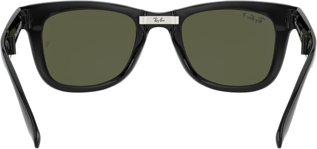 Ray-Ban Sunglasses - RB4105 Folding Wayfarer / Frame: Black Lens: Green Polarized (50 mm)