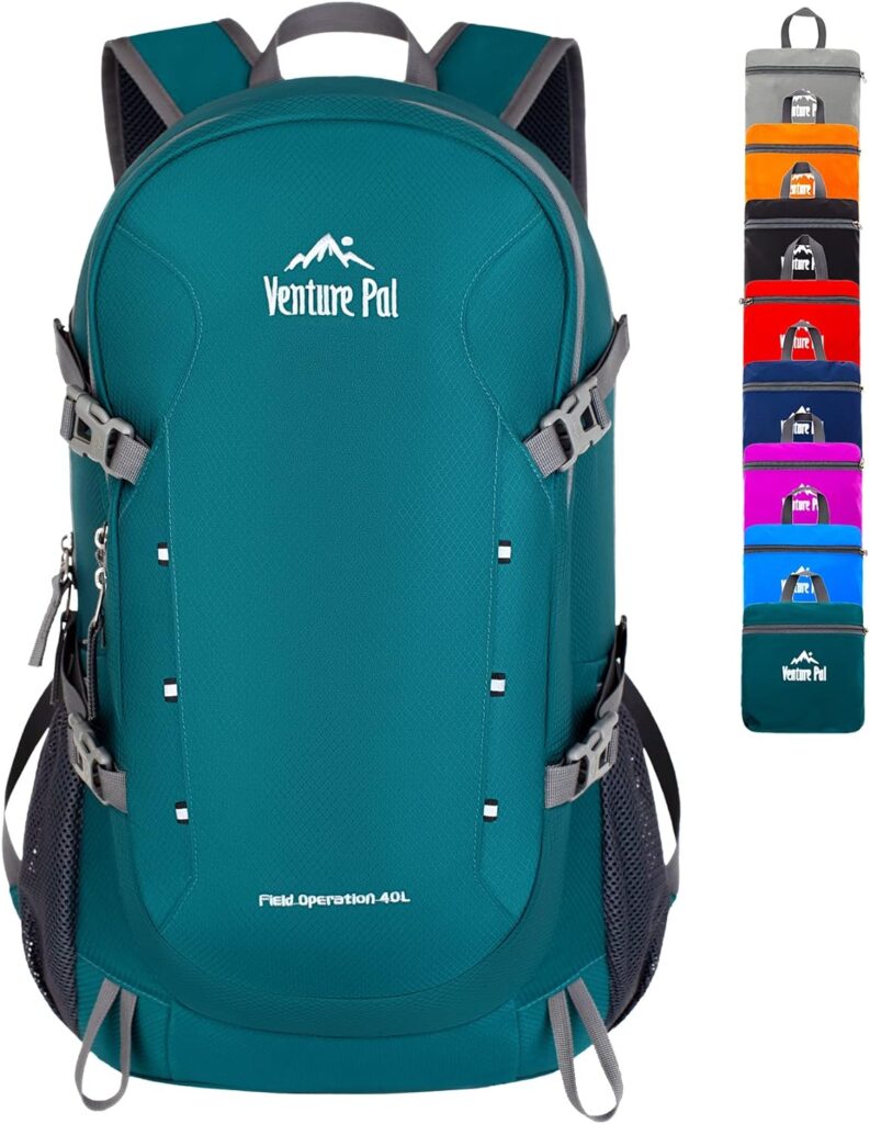 Venture Pal 40L Lightweight Packable Travel Hiking Backpack Daypack