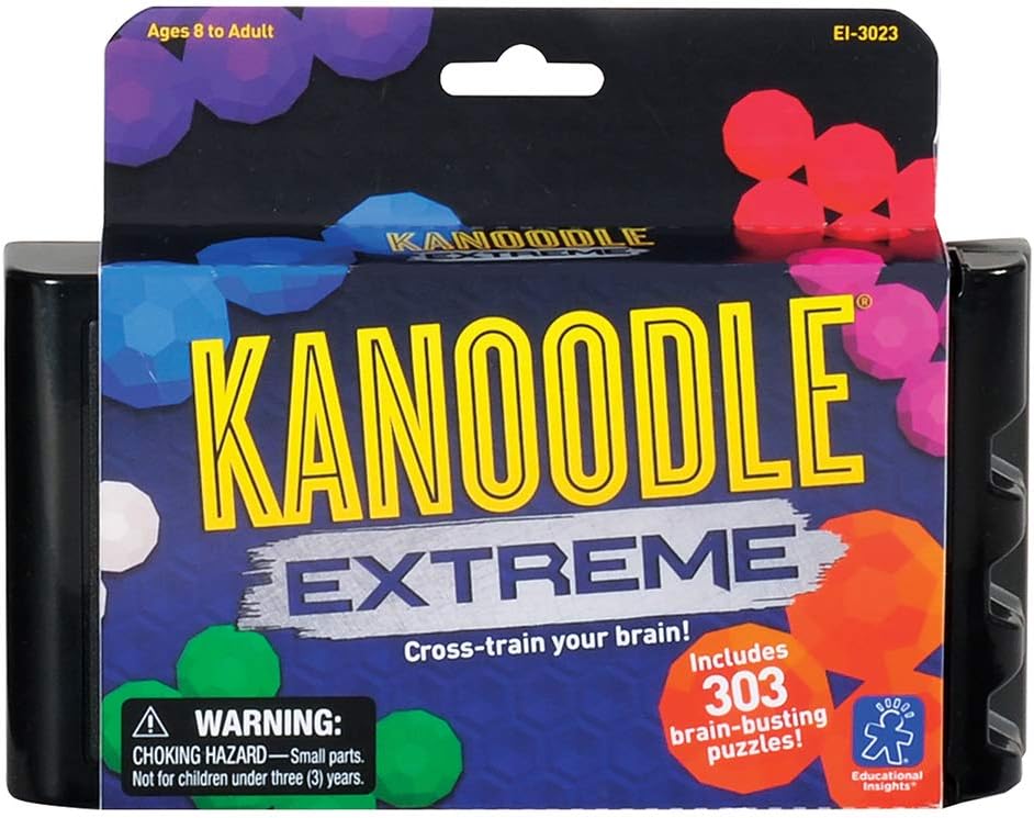 Educational Insights Kanoodle Extreme Puzzle Game, Brain Teaser Puzzle Challenge Game, Gift for Ages 8+