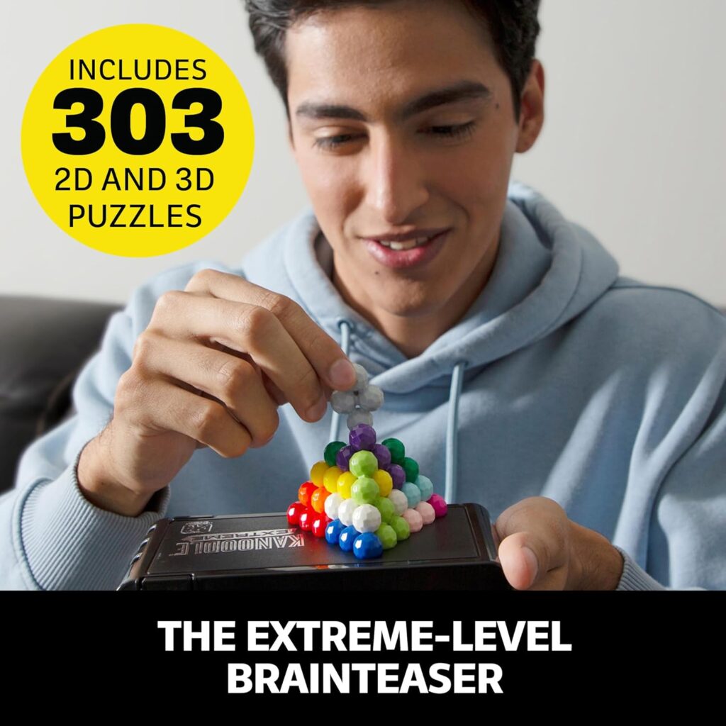 Educational Insights Kanoodle Extreme Puzzle Game, Brain Teaser Puzzle Challenge Game, Gift for Ages 8+