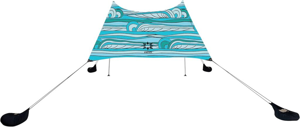 Neso Tents Grande Beach Tent, 7ft Tall, 9 x 9ft, Reinforced Corners and Cooler Pocket