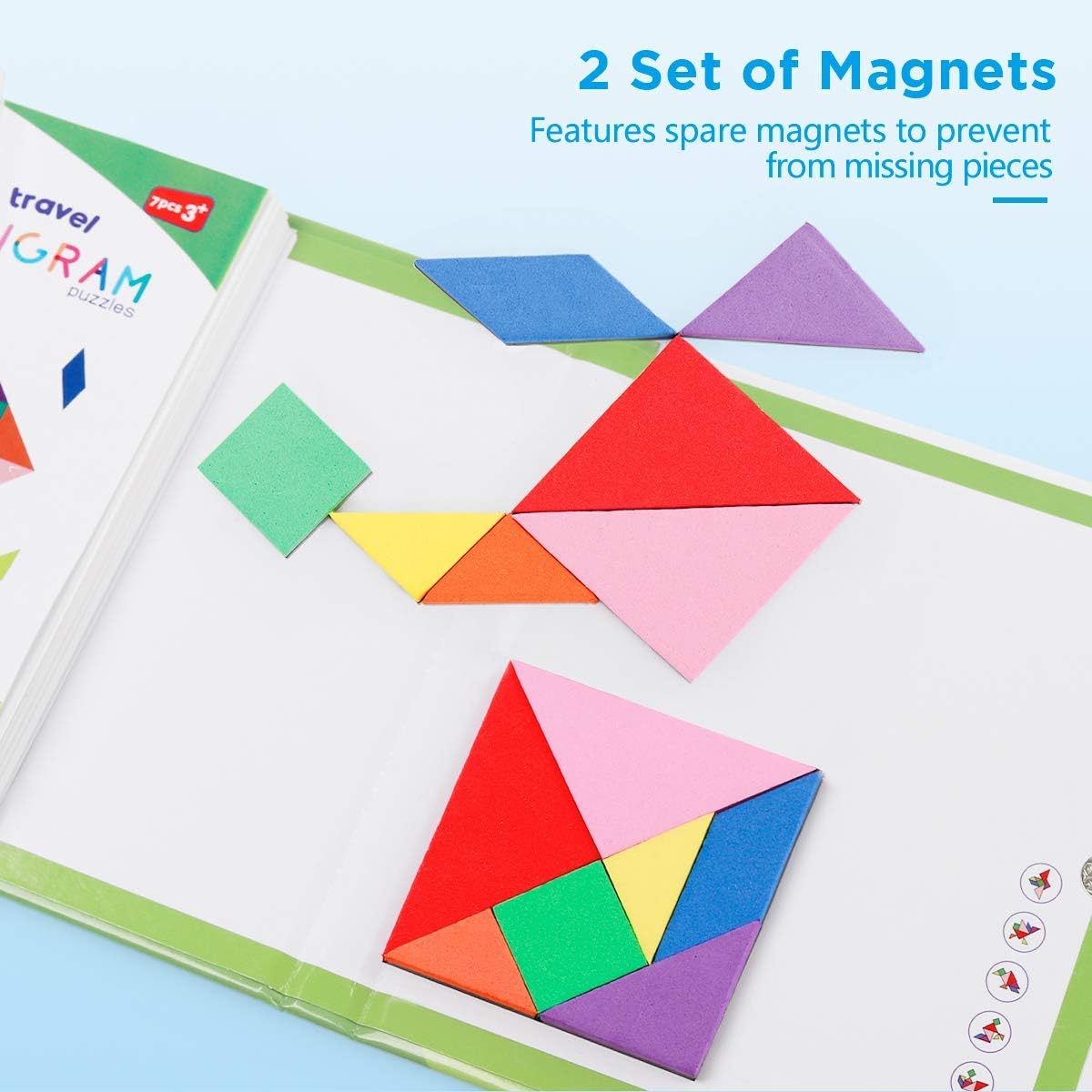 Read more about the article Vanmor Travel Tangram Puzzle with 2 Sets Magnetic Plate Review