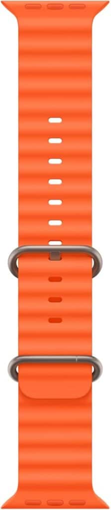 Apple Watch Ultra 2 [GPS + Cellular, 49mm] - Titanium Case with Orange Ocean Band, One Size (Renewed Premium)