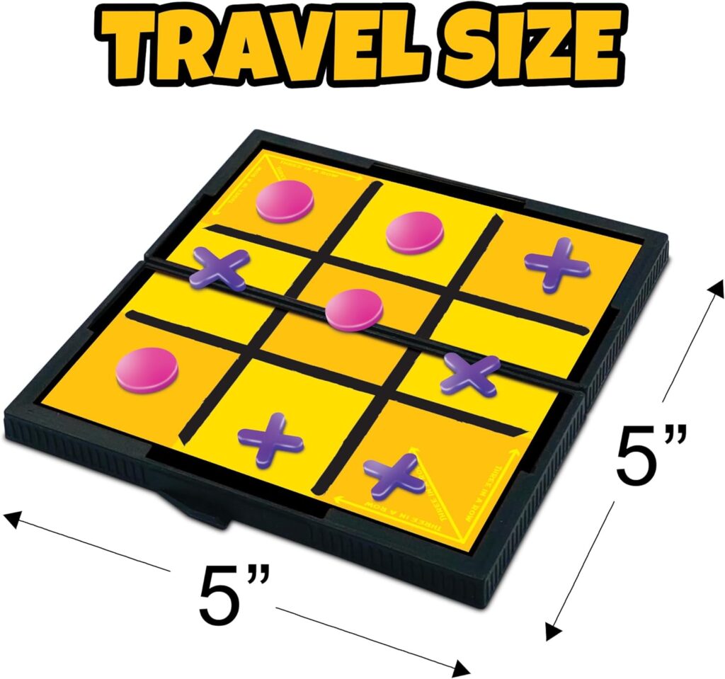 Gamie Magnetic Board Travel Games Set - Includes 12 Retro Fun Games - 5 Compact Design - Individually Boxed - Teaches Strategy  Focus, Great for Road Trip/Travel/Camping - Best Gift for Kids Ages 6+