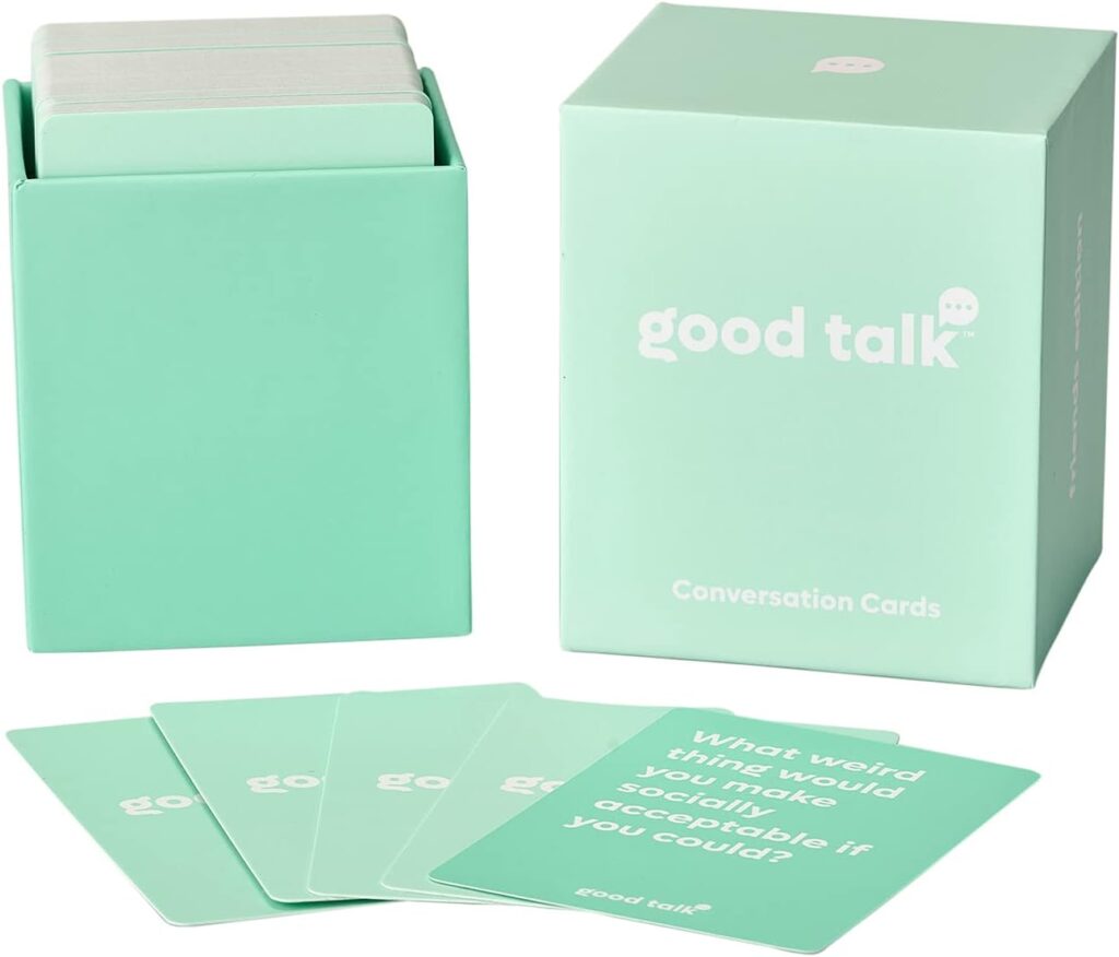 Good Talk 150 Conversation Cards for Family and Friends - Family Fun, Game Nights, Date Nights, Road Trips, and Camping